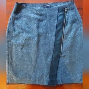 Banana Republic Wool Blend Wrap-Around Mini Skirt